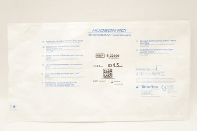 Teleflex 5-22109 Hudson RCI Sheridan Preformed Tracheal Tube 4.5mm x 6.2mm